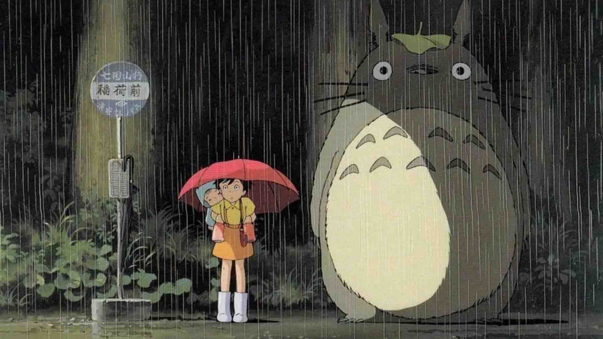ستسوکی و می به همراه توتورو در انیمه My Neighbor Totoro