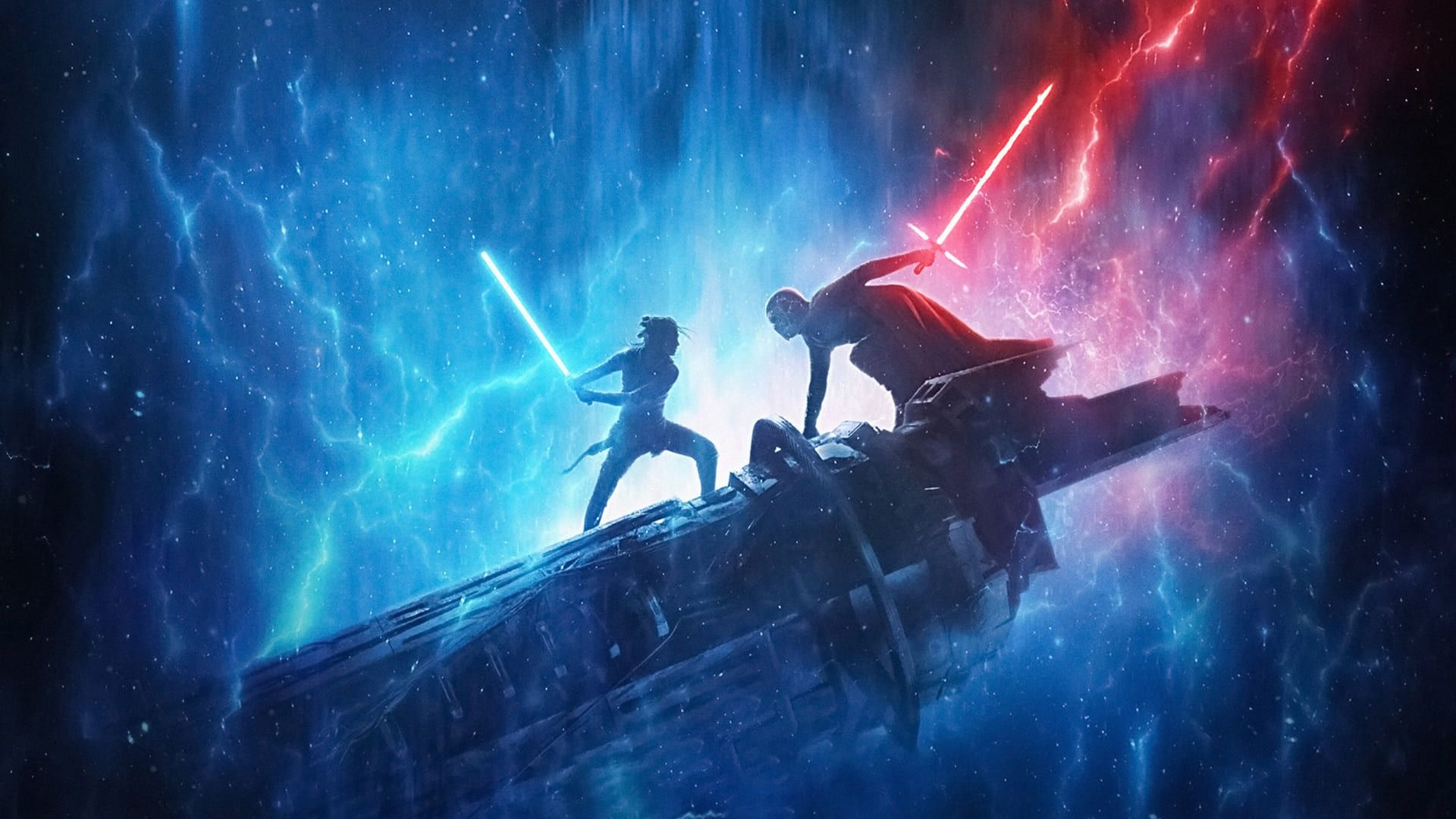 نبرد ری و کایلو رن در فیلم Star Wars: Rise of Skywalker